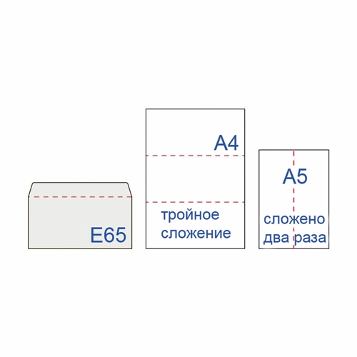 Конверты BRAUBERG Е65 110 х 220 мм отрывная лента, 80 г/м2, 25 шт