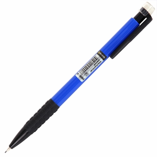 Карандаш механический 0,7 мм, BRAUBERG Comfort, ластик, резиновый грип, корпус синий